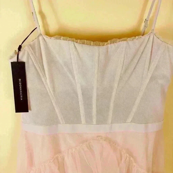 NWT BCBGMAXAZRIA Pink/Mauve Corset Tulle Tier “Taylor Swift” Gown Dress Size 12 - Picture 9 of 16